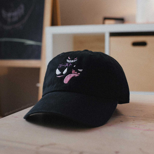 Ghost Type Anime Embroidered Hat (Gastly, Gengar, Haunter)